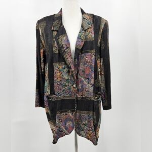 Vintage Fitting Image Blazer Art To Wear Size 16W